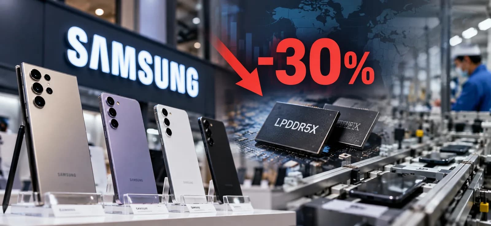 سامسونغ قد تخفض إنتاج هواتفها بنسبة تصل إلى 30%