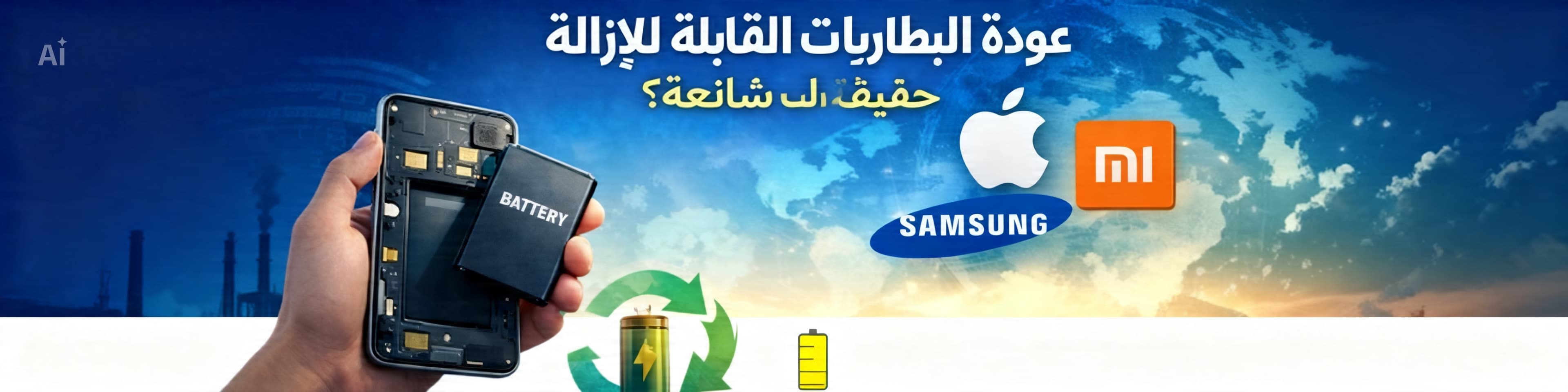 عودة البطاريات القابلة للإزالة, وهل سيتأثر السوق العالمي؟